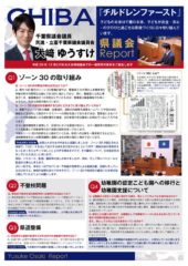 千葉県議会議員  大﨑雄介様の県議会リポートチラシを作らせていただきました。